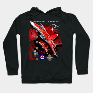 Royal Canadian Air Force CF-18 Hornet Jet Fighter Hoodie